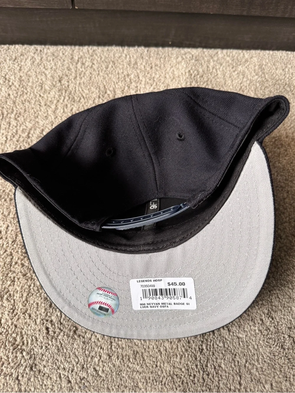 NWT Mens New York Yankees New Era MLB 39Thirty Metal Logo Hat SnapBack NEW - Picture 6 of 7